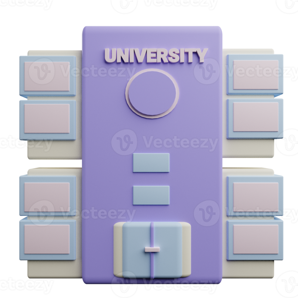 universidade 3d ícone png