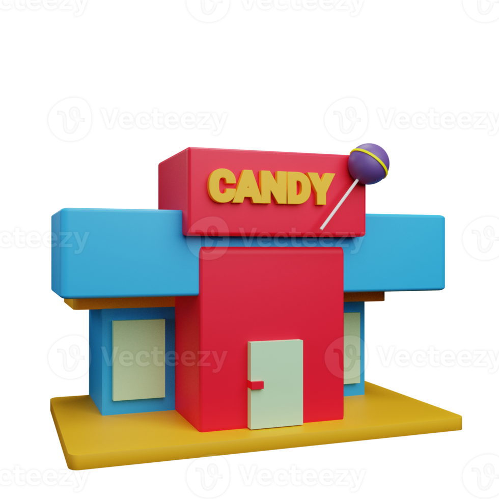 Candy store 3d icon png