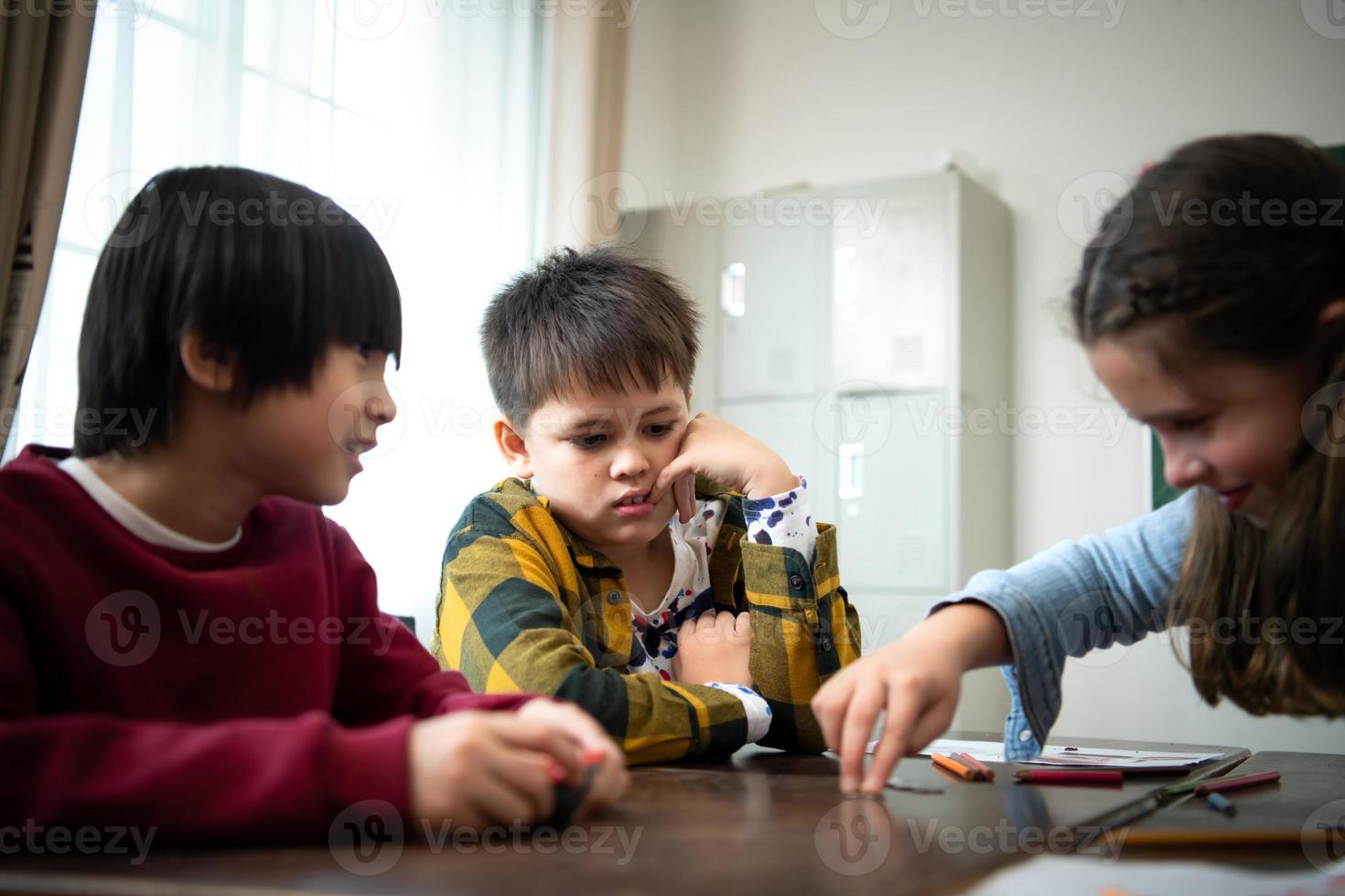 A group of students from an international school that promotes creativity photo