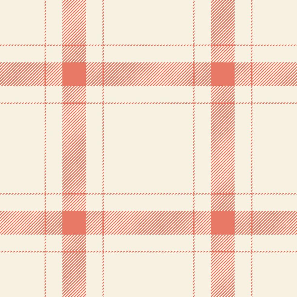 Plaid seamless pattern. Check fabric texture. Vector textile print.