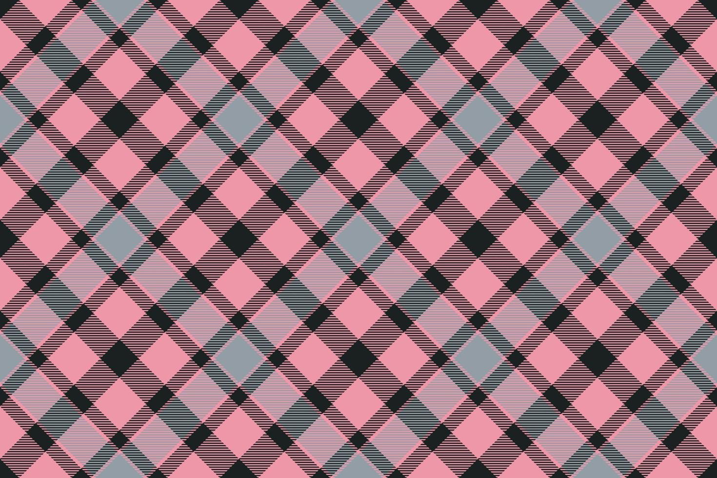 Tartan plaid background, diagonal check seamless pattern. Vector fabric texture for textile print, wrapping paper, gift card, wallpaper.