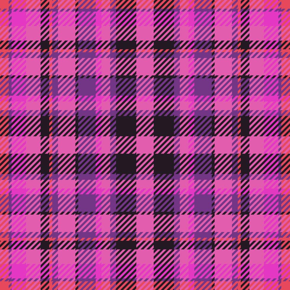 Plaid check pattern. Seamless fabric texture. Tartan textile print. vector