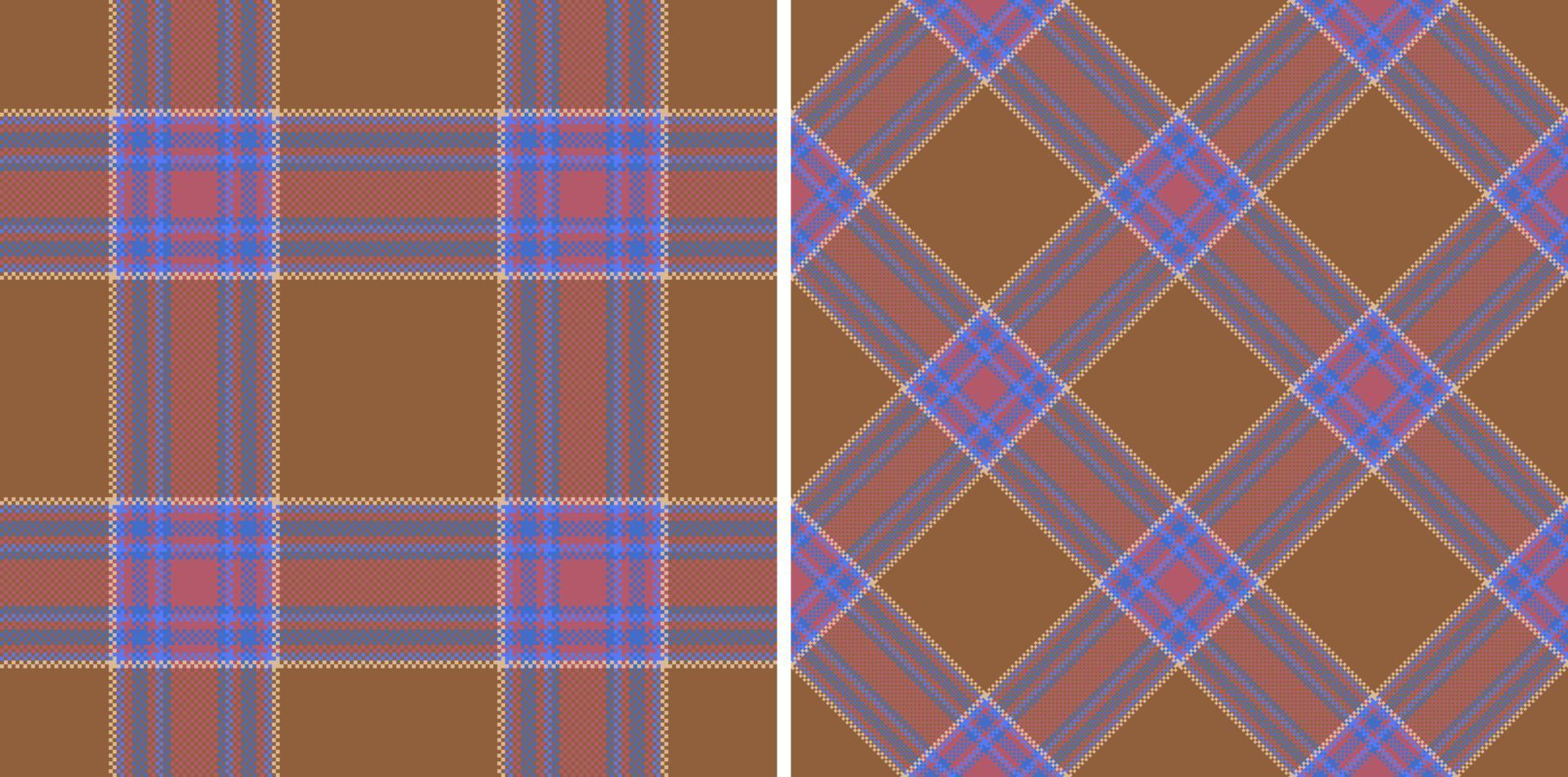 Seamless plaid background. Check fabric texture. Textile tartan pattern vector. vector