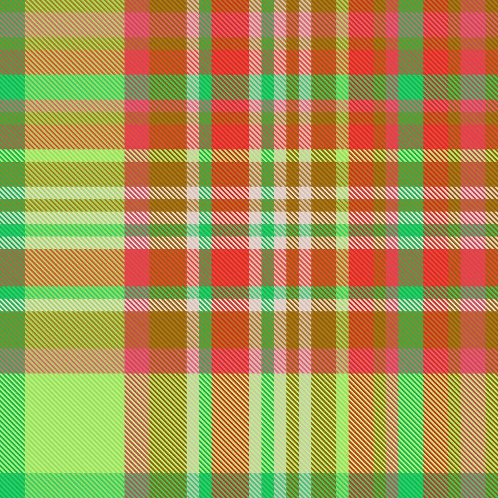 Check tartan plaid. Vector seamless texture. Background fabric textile pattern.