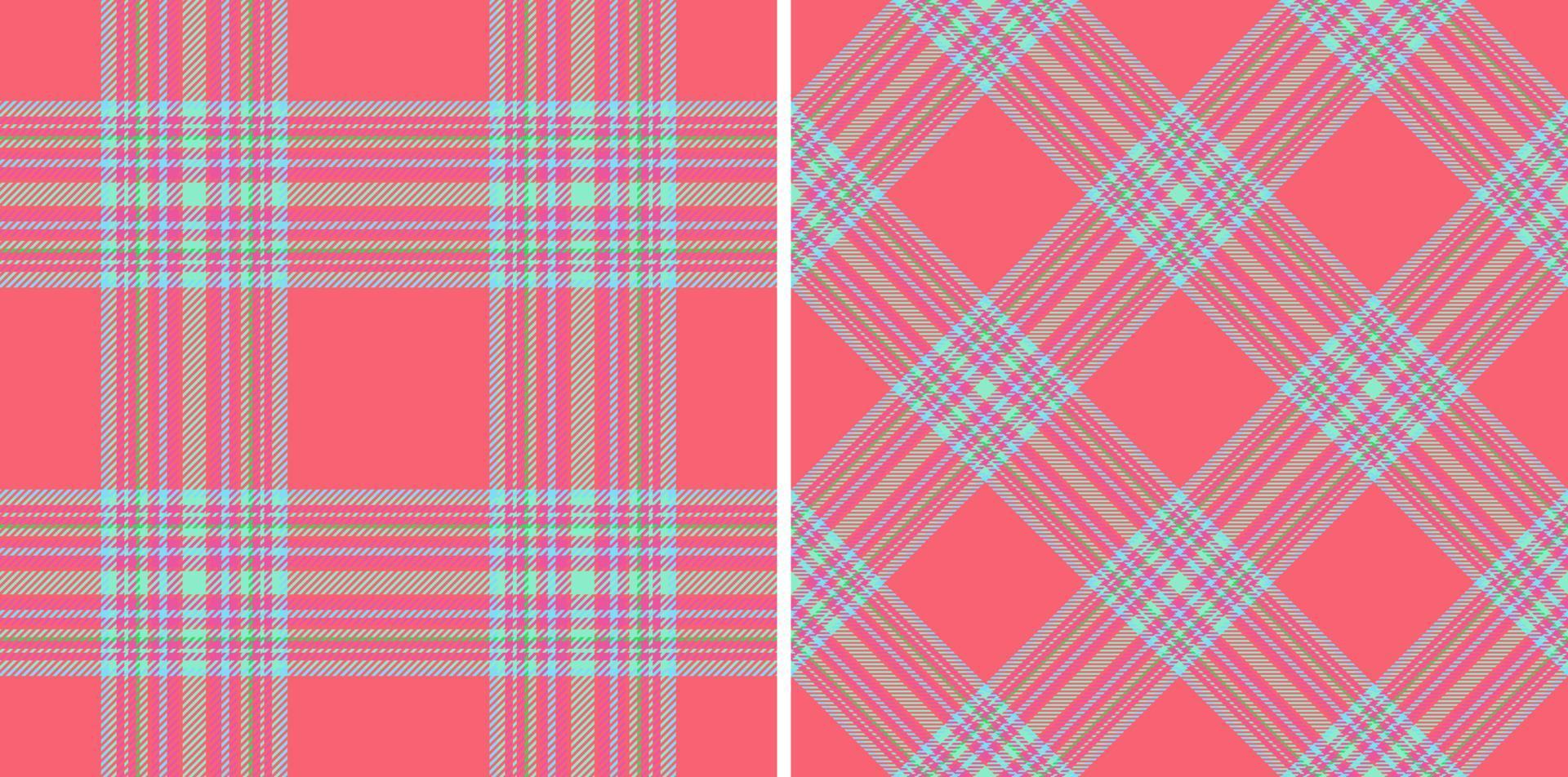 Background textile vector. Tartan pattern fabric. Check plaid seamless texture. vector