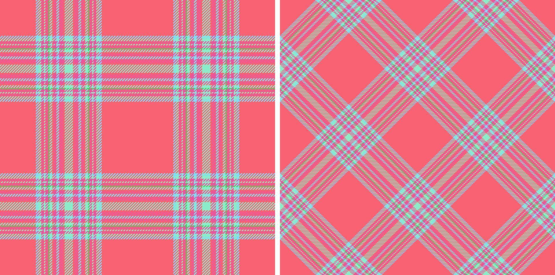 Background textile vector. Tartan pattern fabric. Check plaid seamless texture. vector