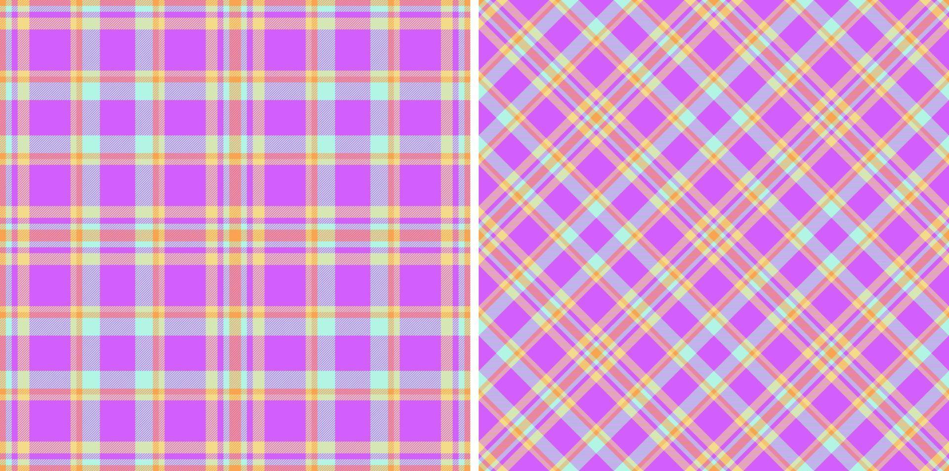 Plaid seamless pattern. Vector textile texture. Fabric tartan background check.