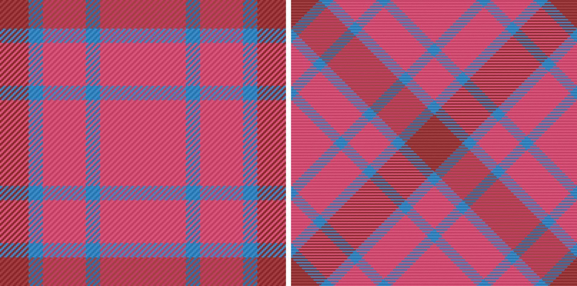 Vector check seamless. Pattern fabric texture. Plaid background tartan textile.