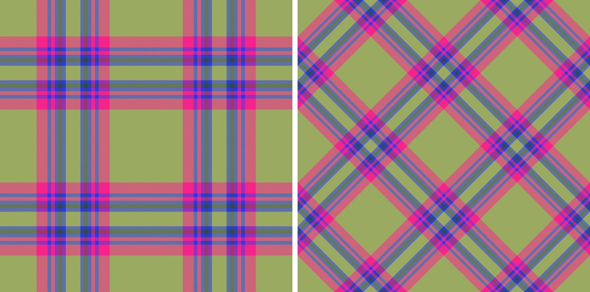 Background textile tartan. Vector fabric texture. Seamless pattern check plaid.