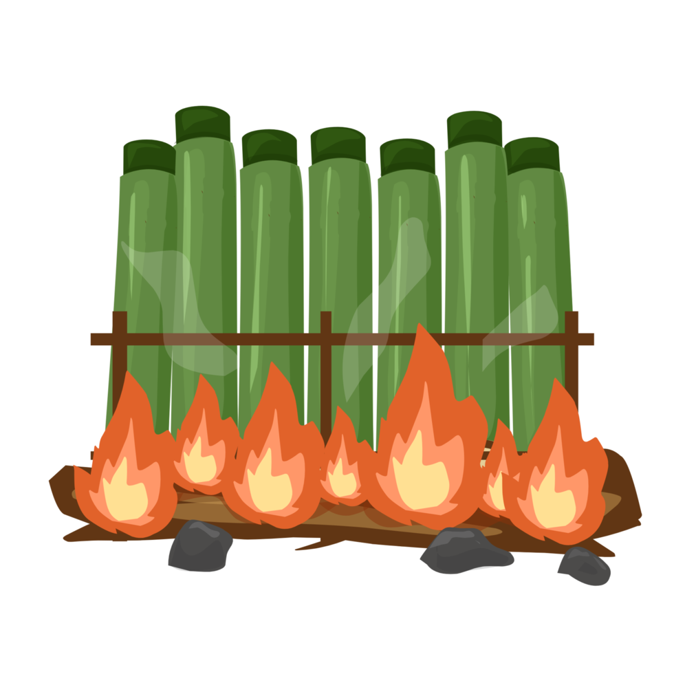 Lemang food illustration png