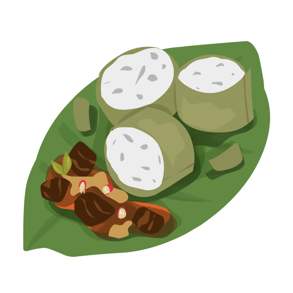 Lemang food illustration png