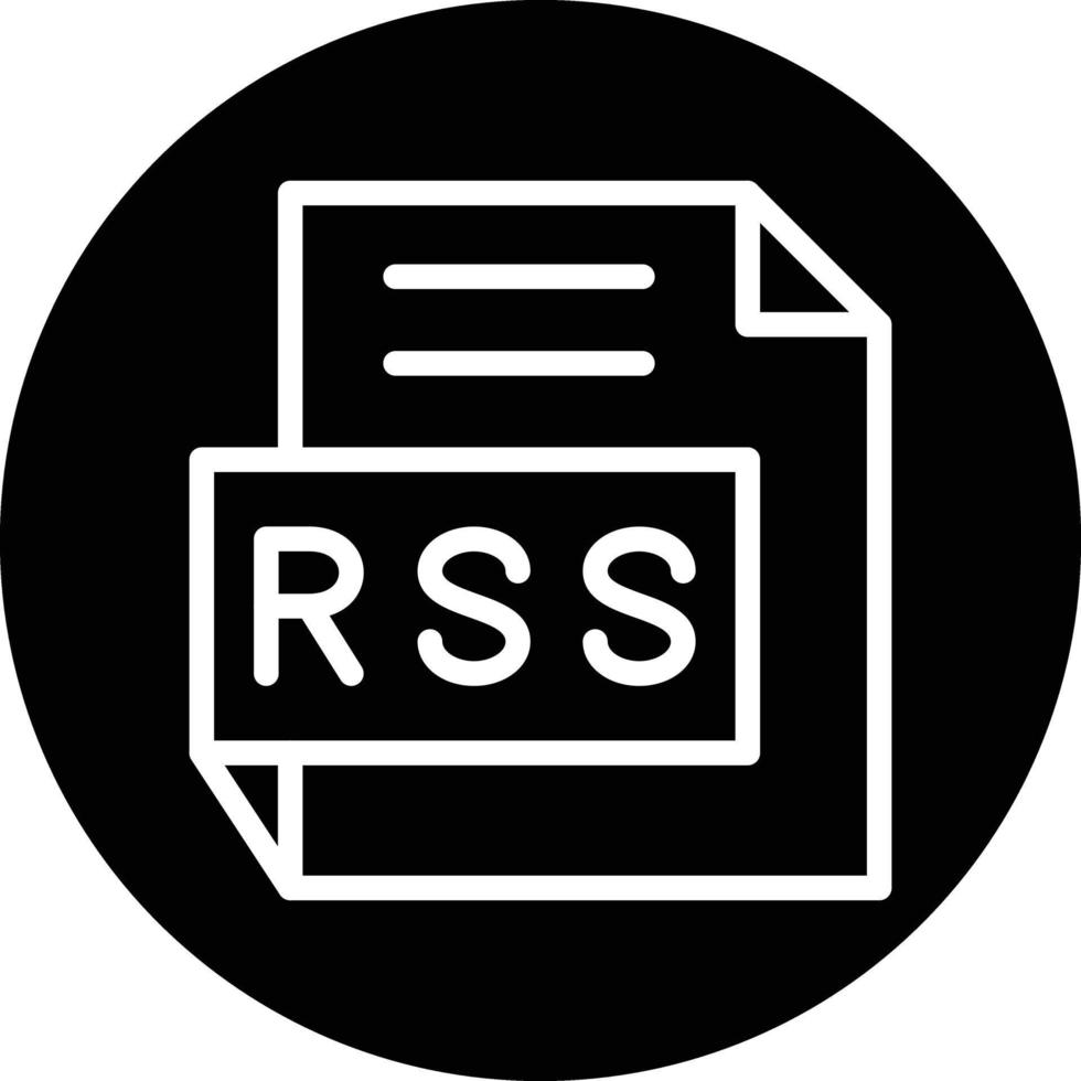 diseño de icono de vector de rss