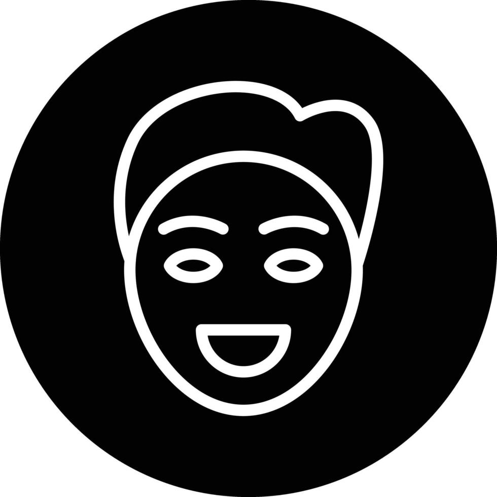 Smiling Man Vector Icon Design