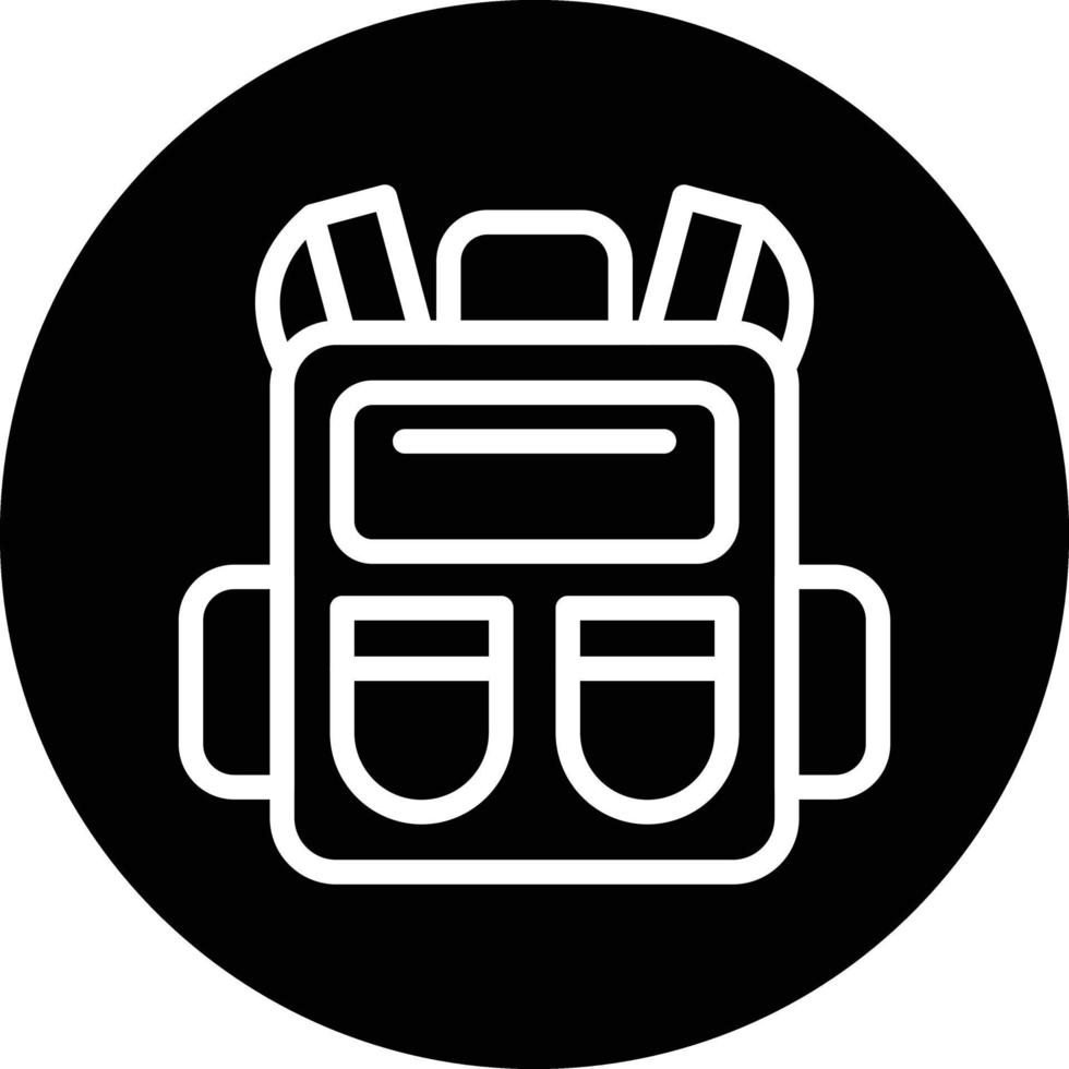 Backpack Vector Icon Design