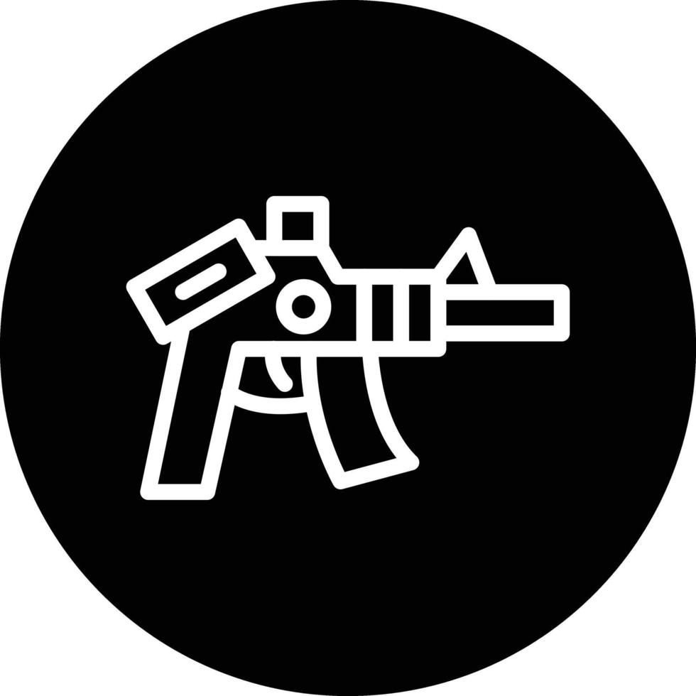 diseño de icono de vector de rifle