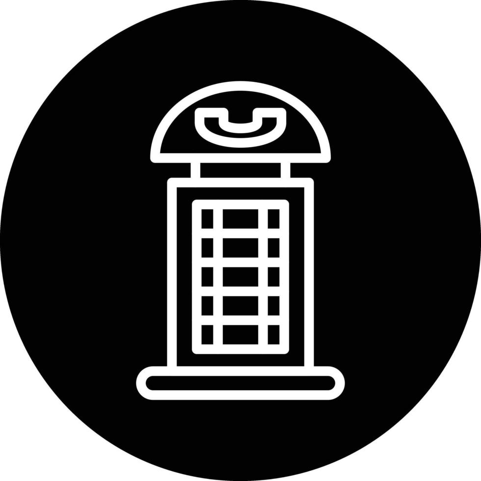 Phone Booth Vector Icon Design