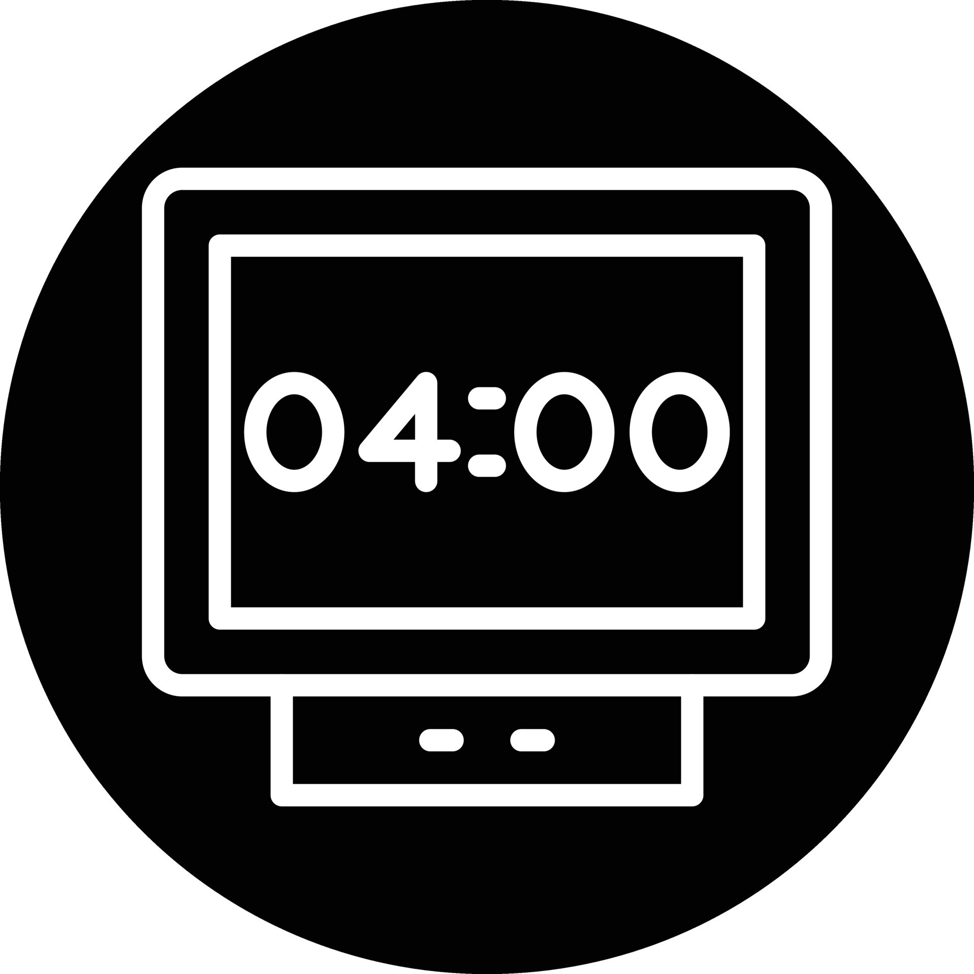 Digital Clock Vector Icon Design 22953332 Vector Art at Vecteezy