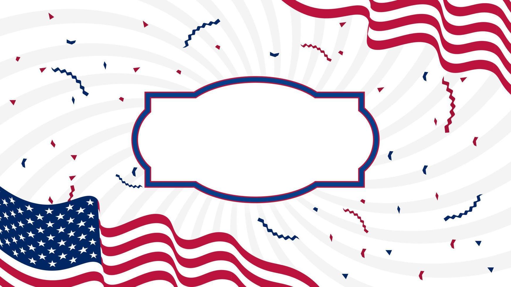 US Memorial day, USA American Country flag background National Independence day 4th of July fireworks vector