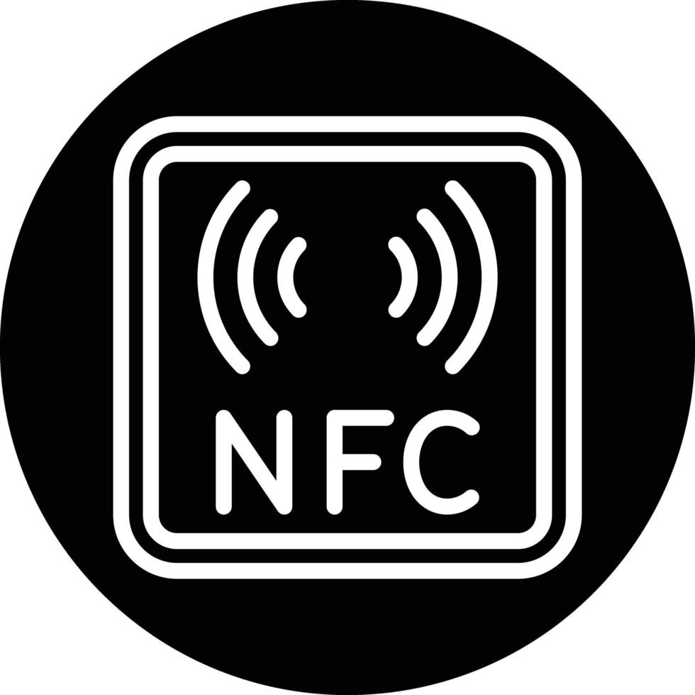 nfc vector icono diseño