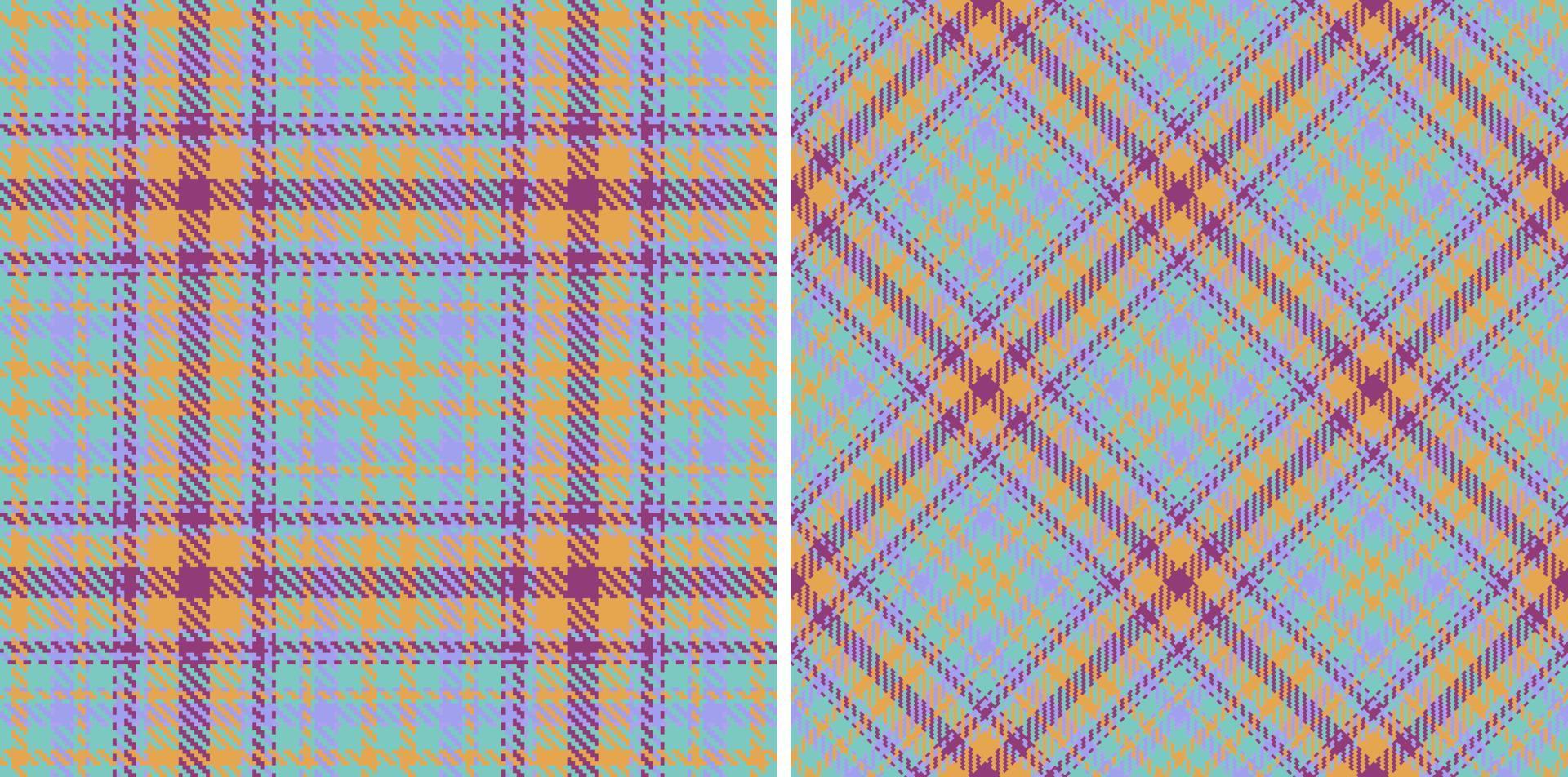 Textile fabric seamless. Pattern plaid check. Tartan background texture vector. vector