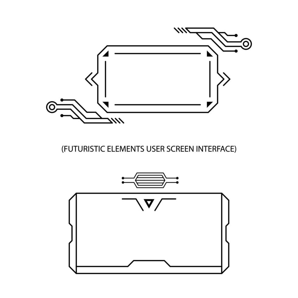 frames technology futuristic interface streaming overlay, clipart image with withe background, graphic resources for designers. vector