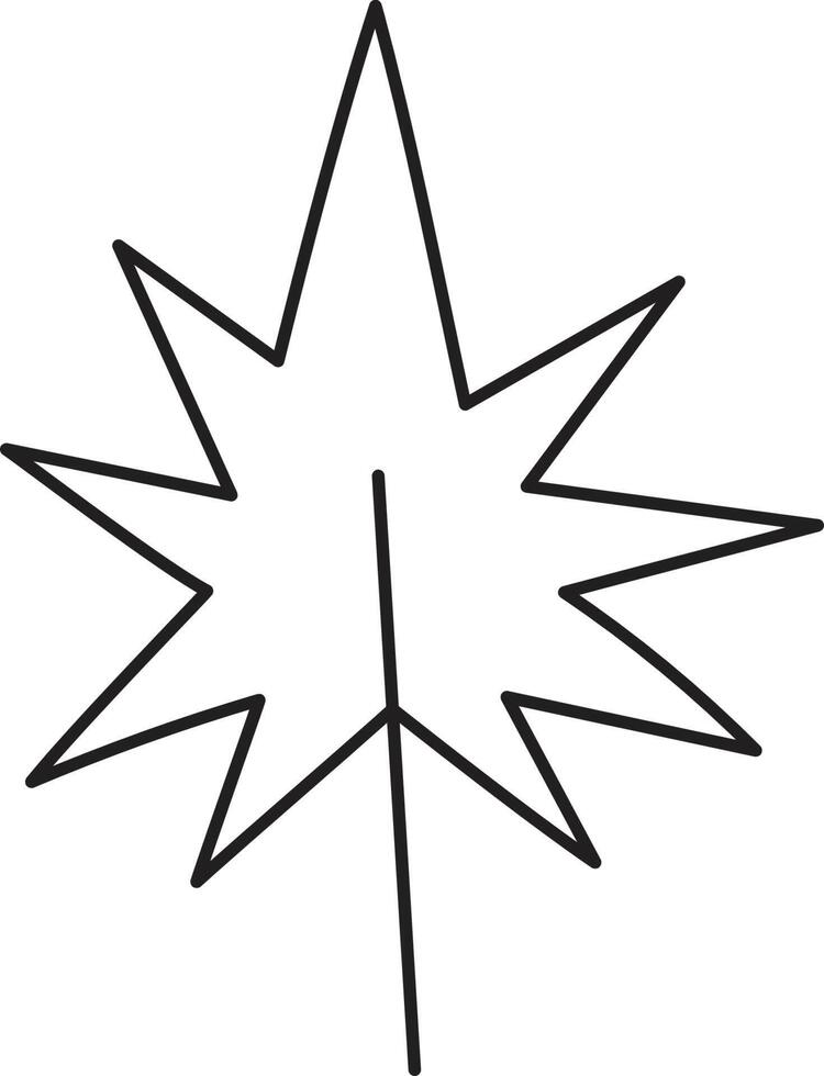 Leaf drawing vector