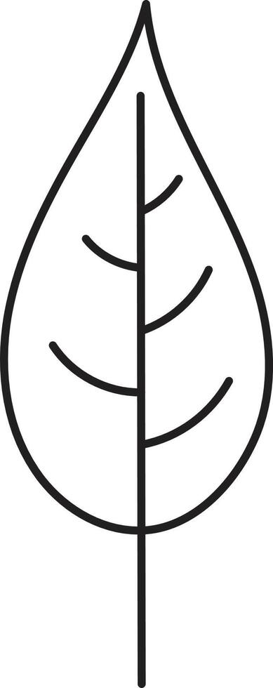 Leaf drawing vector