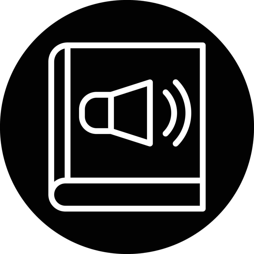 audio libro vector icono diseño