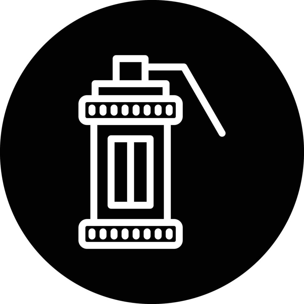 Smoke Grenade Vector Icon Design
