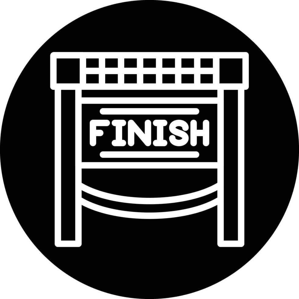 Finish Line Vector Icon Design