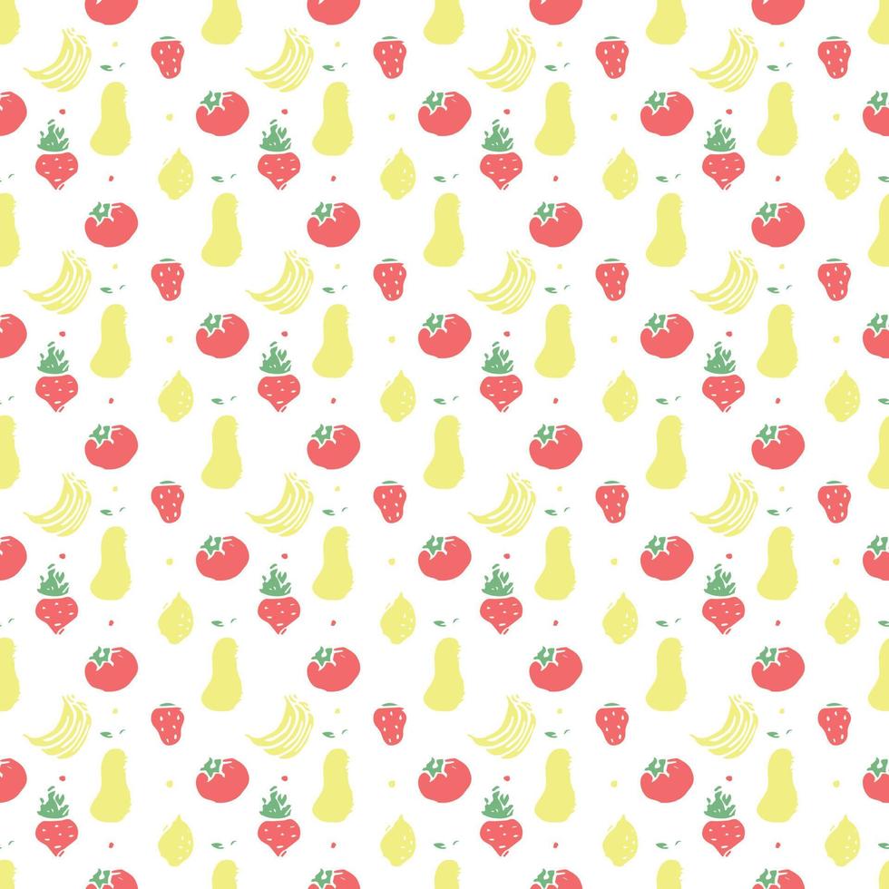 Seamless pattern with food icons. doodle food pattern. Food background vector