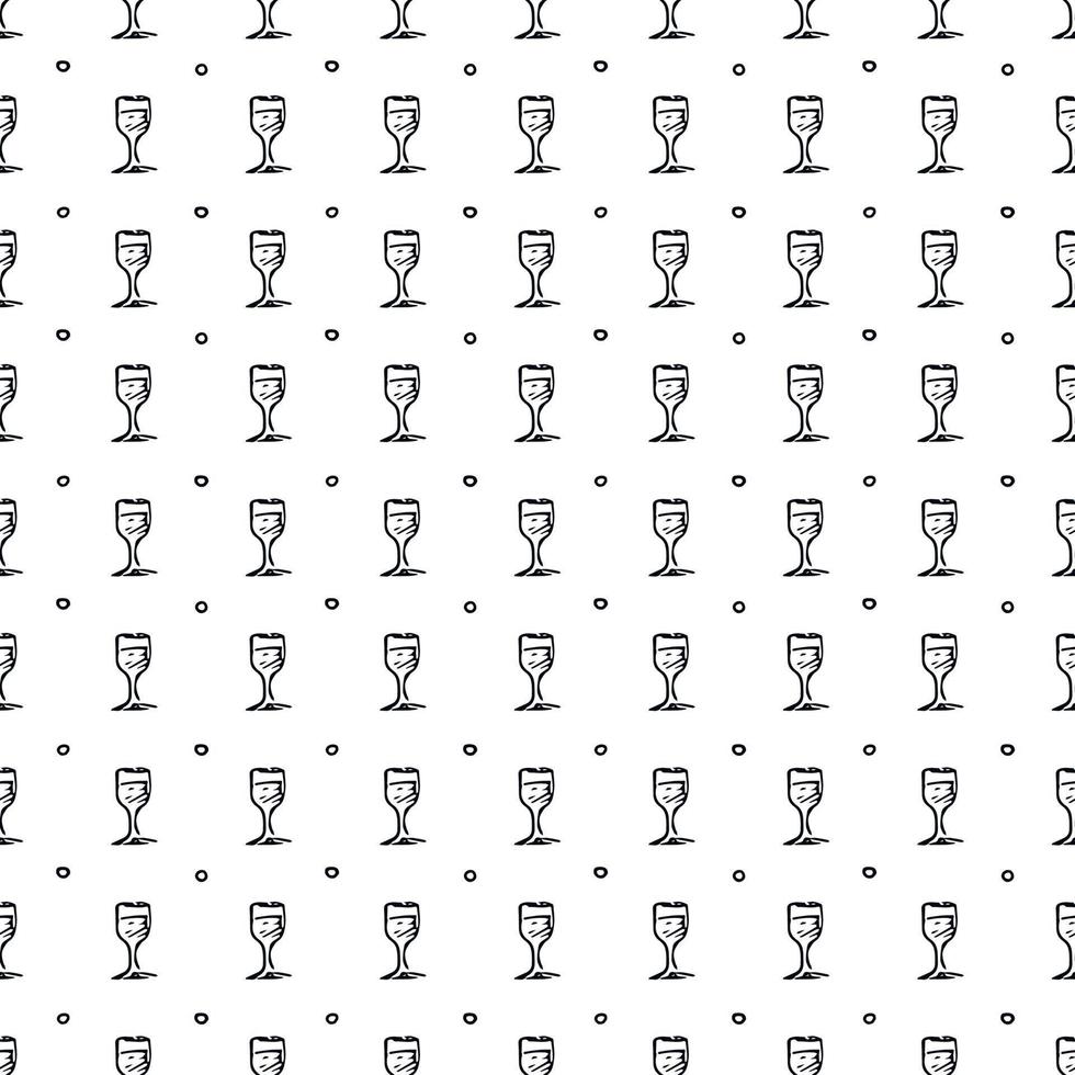 seamless wine pattern. vector doodle illustration with wine. pattern with wine