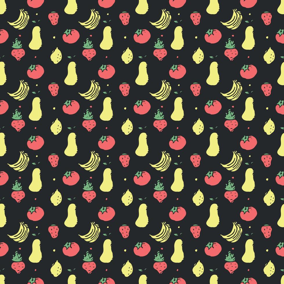 Seamless pattern with food icons. doodle food pattern. Food background vector