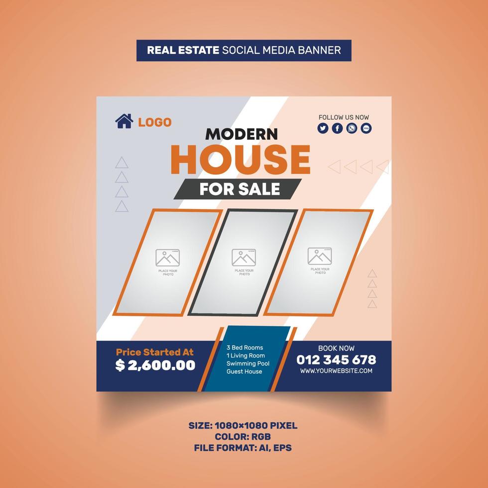 House promotion design for sale template Design vector