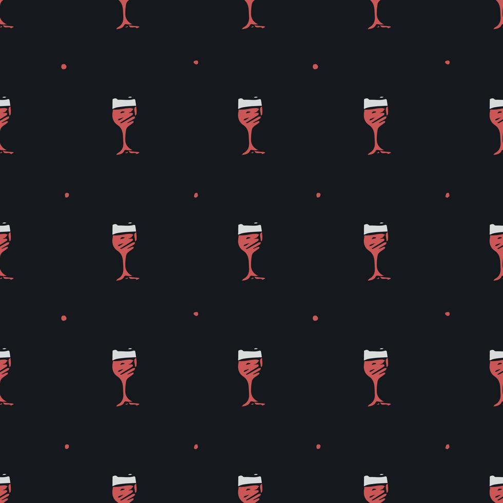 seamless wine pattern. vector doodle illustration with wine. pattern with wine