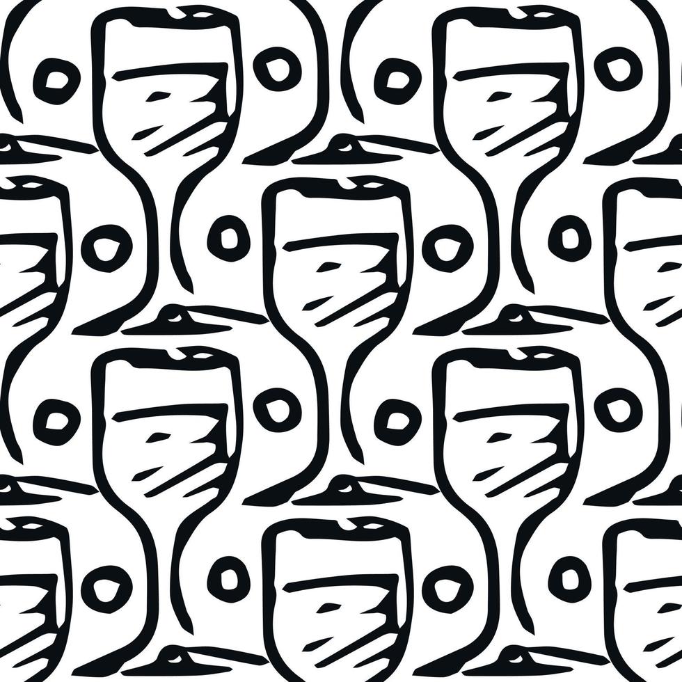 seamless wine pattern. vector doodle illustration with wine. pattern with wine