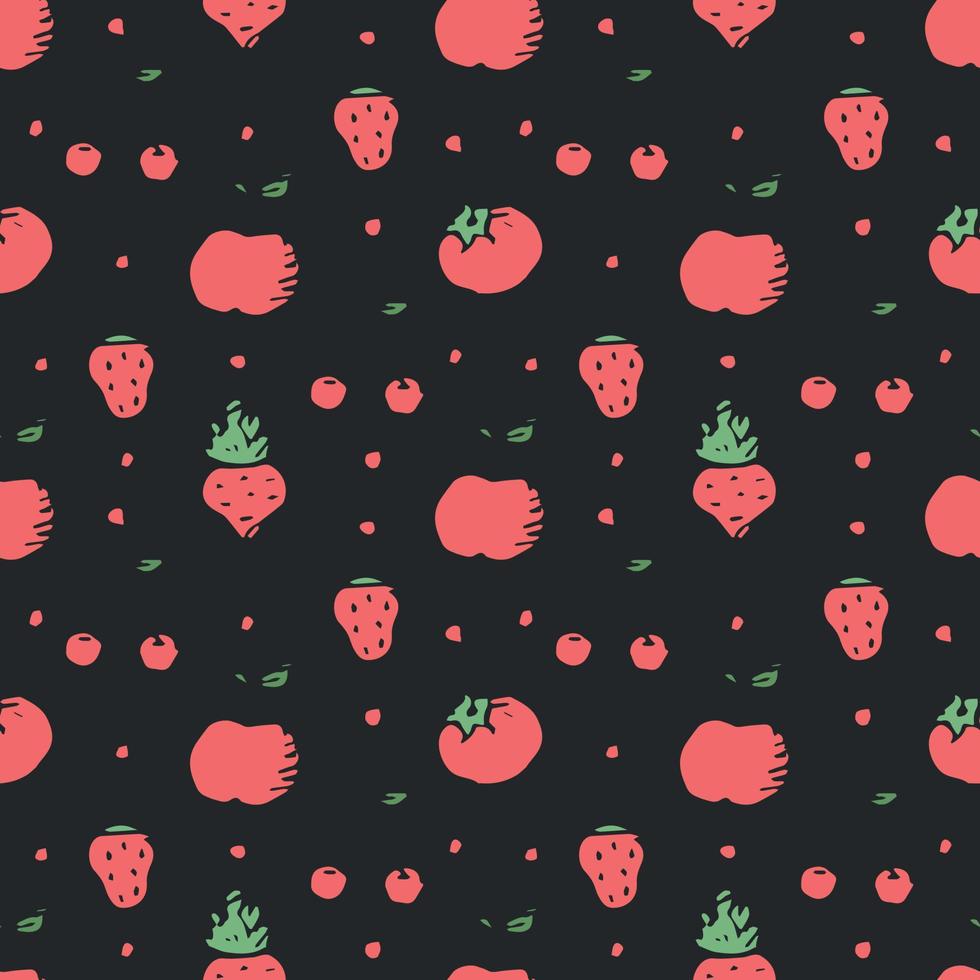 Seamless pattern with food icons. doodle food pattern. Food background vector