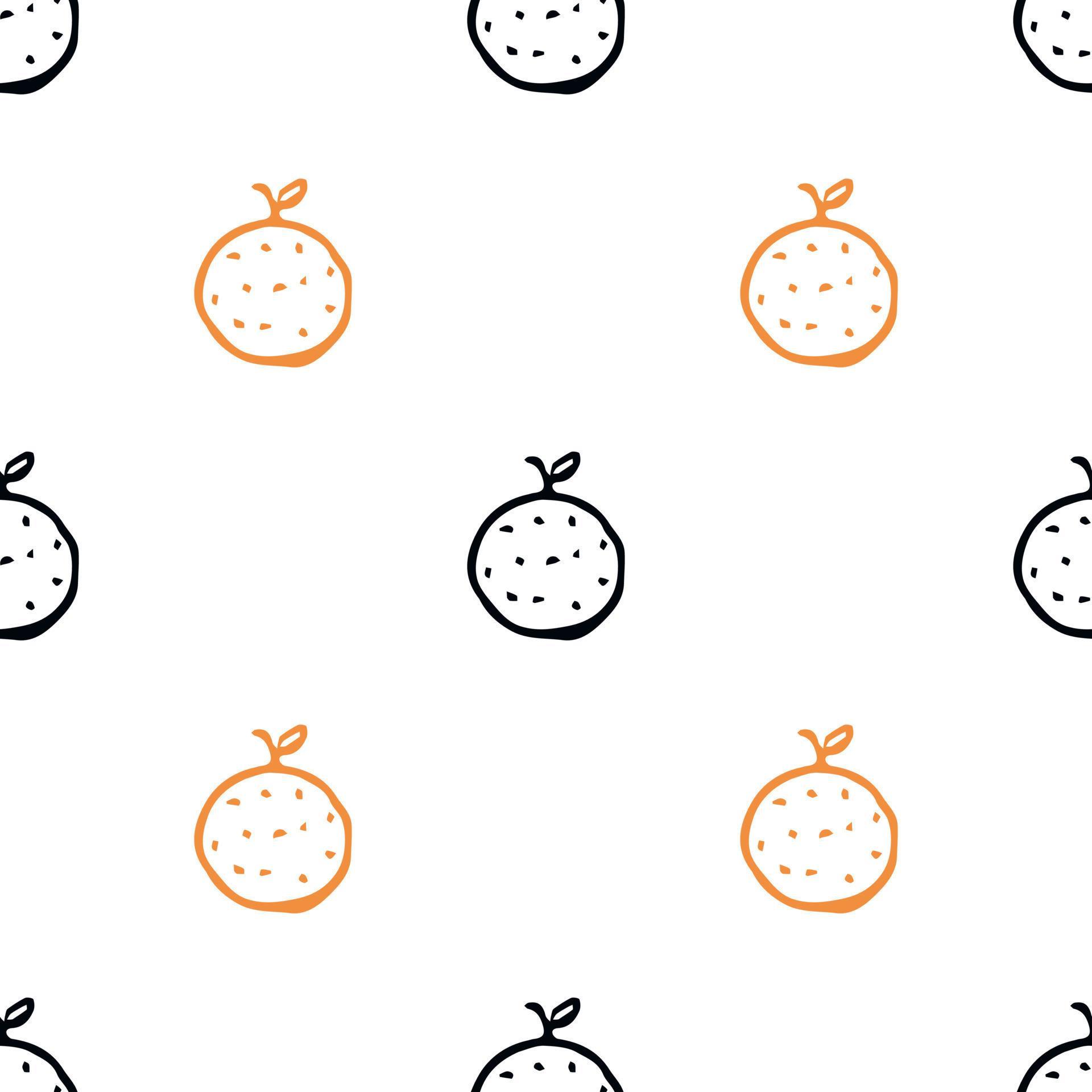 Seamless Orange Pattern Colored Orange Fruit Background 22954699