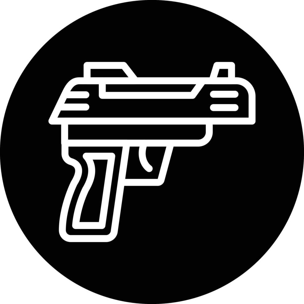 Army Gun Vector Icon Design