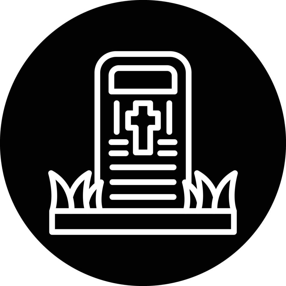 diseño de icono de vector de cementerio