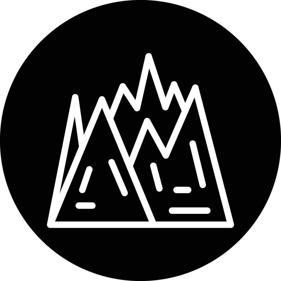 Wild Mountain Vector Icon Design