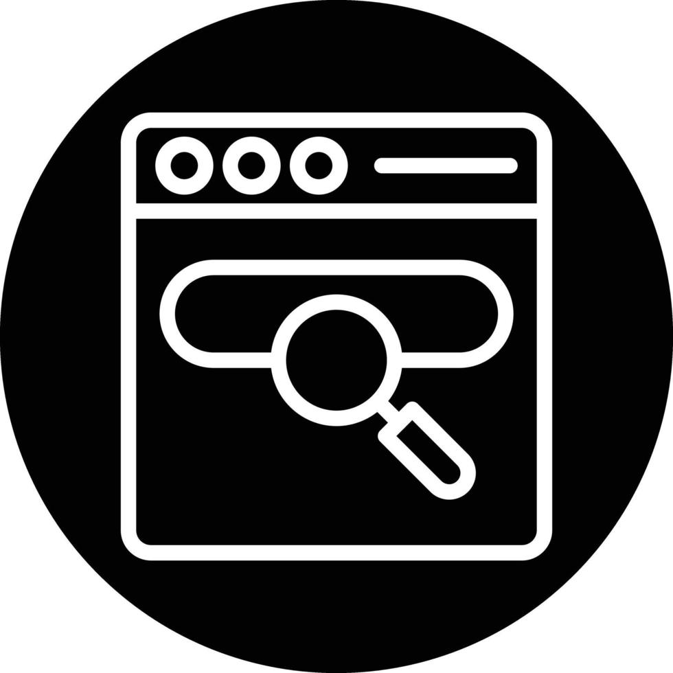 Search Engine Vector Icon Design