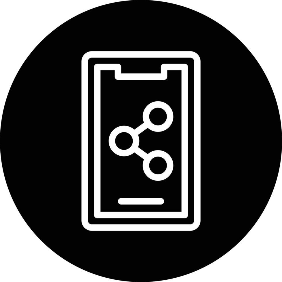 Mobile Share Vector Icon Design