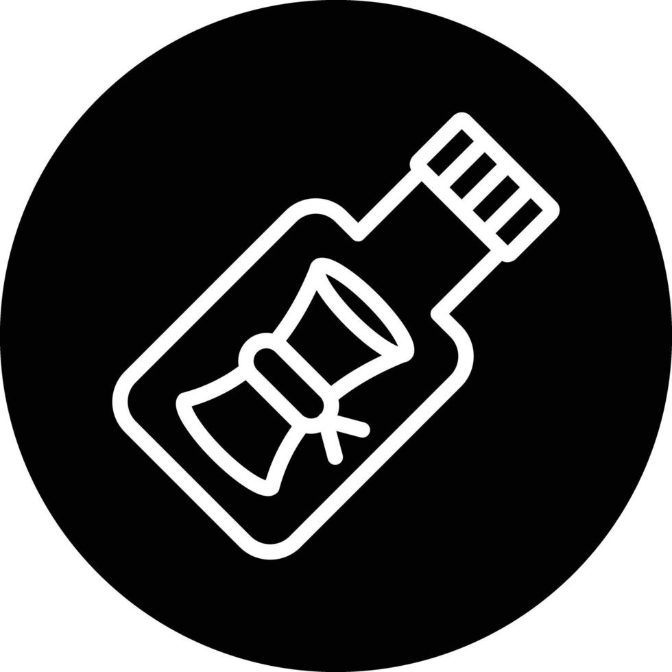 Message In A Bottle Vector Icon Design