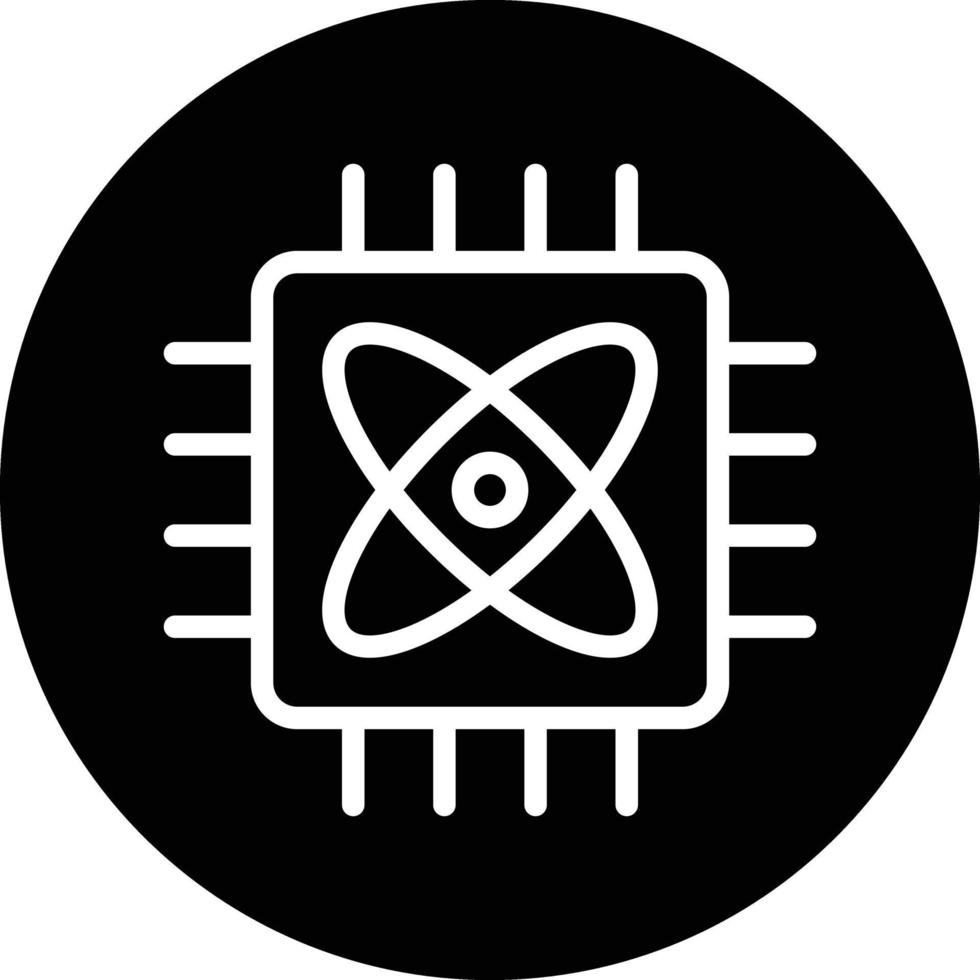 Quantum Computing Vector Icon Design