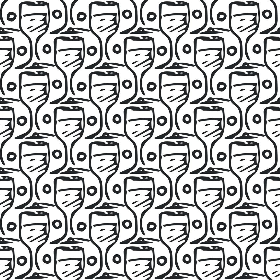 seamless wine pattern. vector doodle illustration with wine. pattern with wine