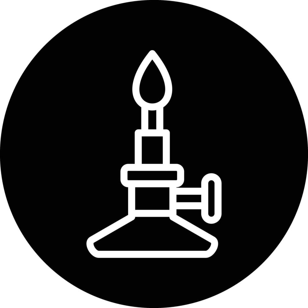 Bunsen Burner Vector Icon Design