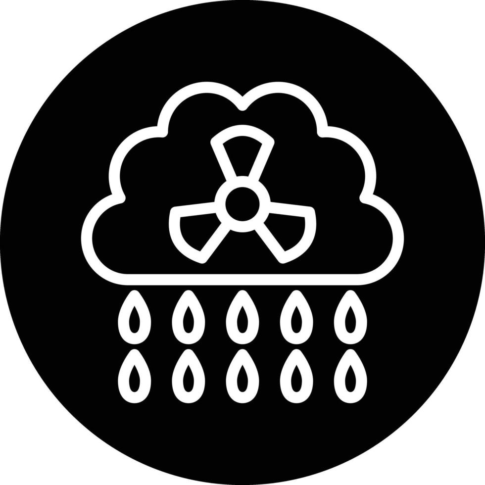 diseño de icono de vector de lluvia ácida