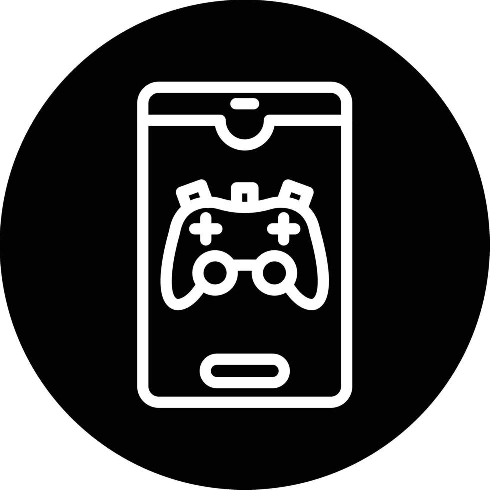 Smartphone Game Vector Icon Design