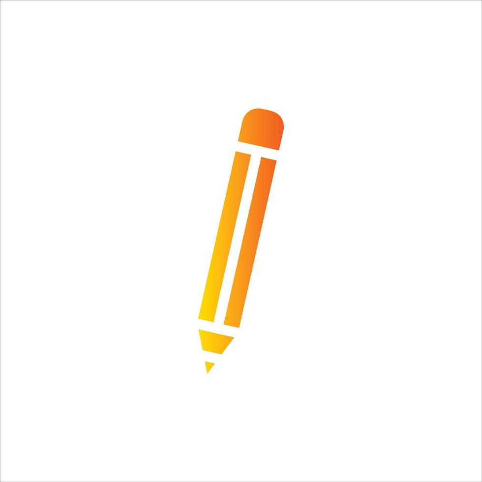 pencil icon with isolated vektor and transparent background vector
